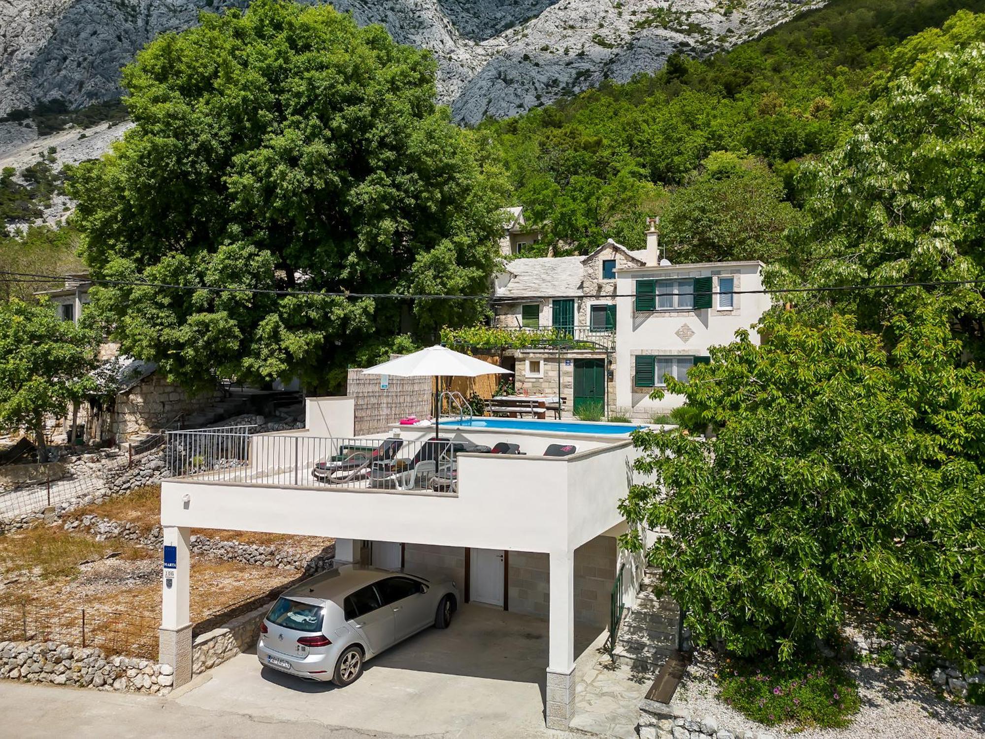 Holiday Home Marta With Heated Pool,Grill,Sea View Bast Bagian luar foto